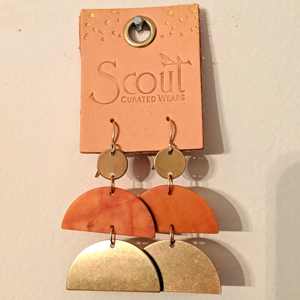 Scout Earrings- beautiful wood & metal